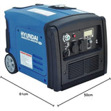 HYUNDAI Inverter Stromerzeuger HY3200SEi D, Notstromaggregat, Generator mit 3.2 kW, Stromgenerator mit E-Start, Benzin Stromaggregat, mobil und leise