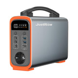 JustNow Portable Power Station 240W/240Wh,LiFePo4 Batterie Mobiler Stromspeicher mit AC/DC/USB/PD 60W Ausgang, Solar Generator für Camping, Outdoor, Wohnmobile,Notfall,Haushalt Reserve