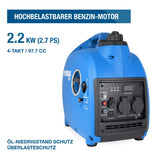 HYUNDAI Inverter Stromgenerator HY2300Si D, Stromerzeuger mit 2.2 kW max. Leistung, Benzin Notstromaggregat, leise, leicht und sparsam