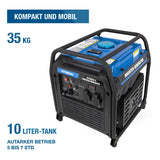HYUNDAI Inverter Stromerzeuger HY4000i D, Generator mit 3.8 kW max. Leistung, Benzin Notstromaggregat, Stromgenerator, sparsam, leicht und mobil