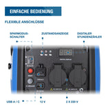 HYUNDAI Inverter Stromgenerator HY2300Si D, Stromerzeuger mit 2.2 kW max. Leistung, Benzin Notstromaggregat, leise, leicht und sparsam