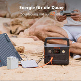 Jackery Explorer 240 v2, 256Wh LiFePO4 Solargenerator mit 300W AC/100W USB-C Ausgang, Outdoor Generator für Camping, Reise, Notfall, Camping (Generalüberholt)