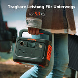 Jackery Explorer 240 v2, 256Wh LiFePO4 Solargenerator mit 300W AC/100W USB-C Ausgang, Outdoor Generator für Camping, Reise, Notfall, Camping (Generalüberholt)